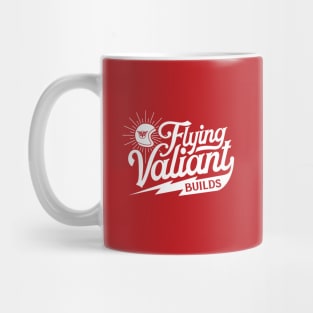 Flying Valiant Builds (Biker Style - White on Red) Mug